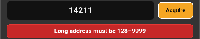 Figure 11.3 — A long address has to be 128 or more.